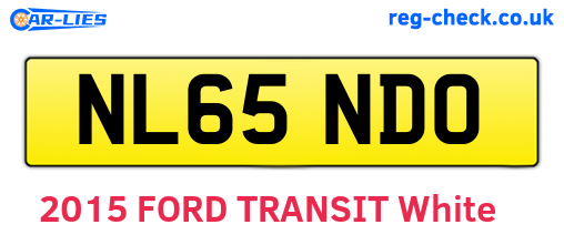 NL65NDO are the vehicle registration plates.