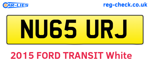 NU65URJ are the vehicle registration plates.