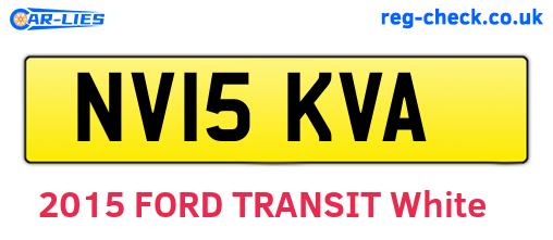 NV15KVA are the vehicle registration plates.
