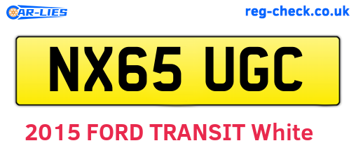 NX65UGC are the vehicle registration plates.