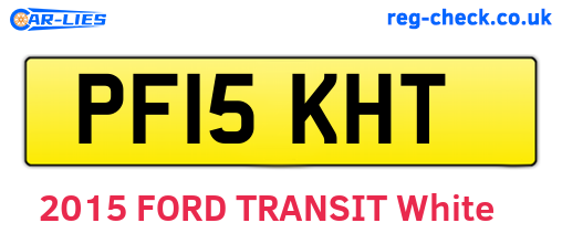 PF15KHT are the vehicle registration plates.