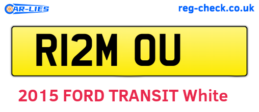 R12MOU are the vehicle registration plates.