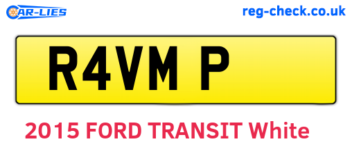 R4VMP are the vehicle registration plates.