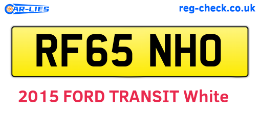 RF65NHO are the vehicle registration plates.