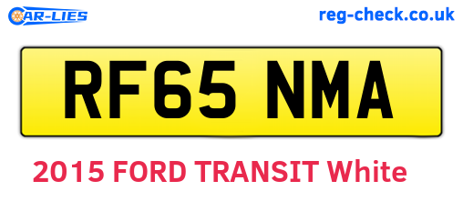 RF65NMA are the vehicle registration plates.