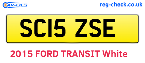 SC15ZSE are the vehicle registration plates.