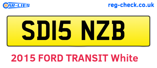 SD15NZB are the vehicle registration plates.