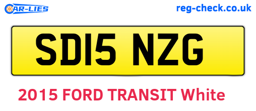 SD15NZG are the vehicle registration plates.