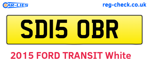 SD15OBR are the vehicle registration plates.