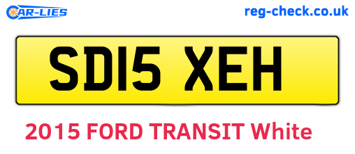 SD15XEH are the vehicle registration plates.