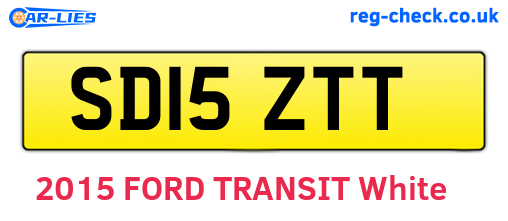 SD15ZTT are the vehicle registration plates.