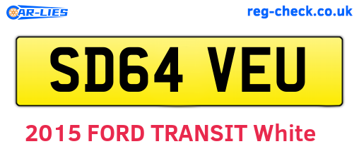 SD64VEU are the vehicle registration plates.