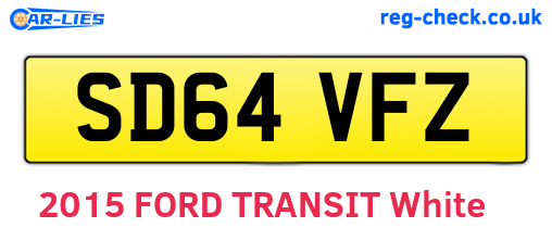 SD64VFZ are the vehicle registration plates.