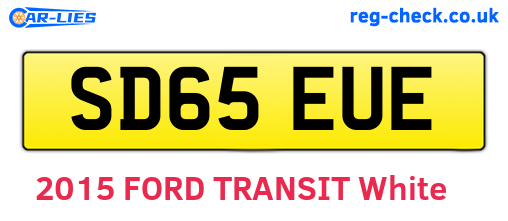 SD65EUE are the vehicle registration plates.