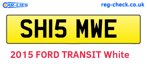 SH15MWE are the vehicle registration plates.