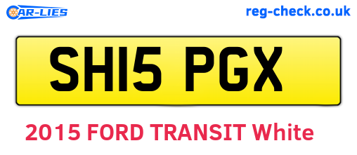 SH15PGX are the vehicle registration plates.