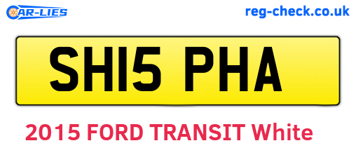 SH15PHA are the vehicle registration plates.