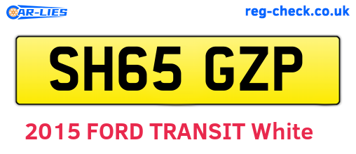 SH65GZP are the vehicle registration plates.
