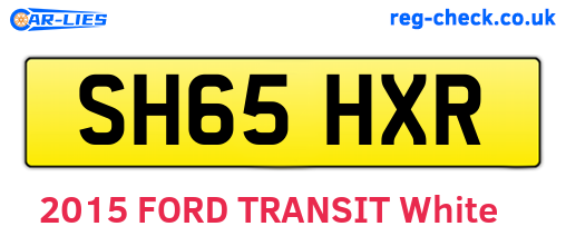 SH65HXR are the vehicle registration plates.