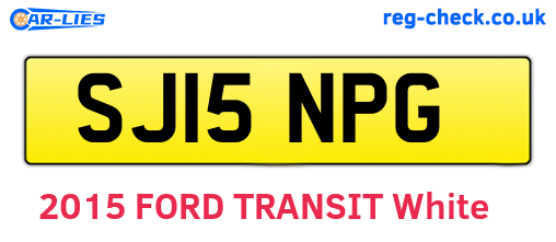 SJ15NPG are the vehicle registration plates.