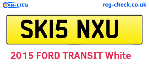 SK15NXU are the vehicle registration plates.