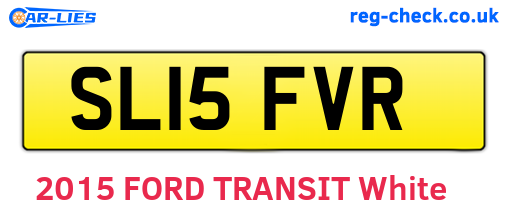 SL15FVR are the vehicle registration plates.