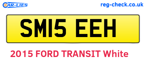 SM15EEH are the vehicle registration plates.