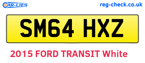 SM64HXZ are the vehicle registration plates.
