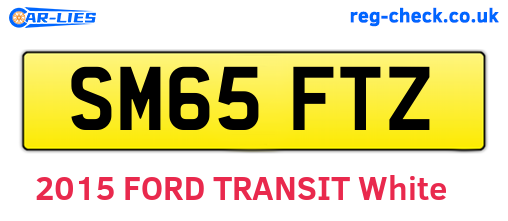 SM65FTZ are the vehicle registration plates.