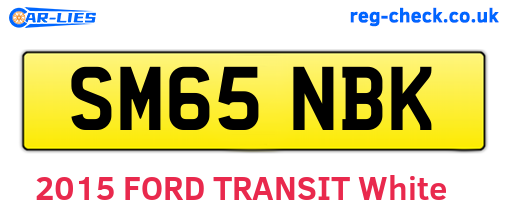 SM65NBK are the vehicle registration plates.