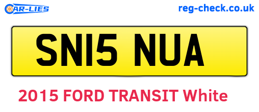 SN15NUA are the vehicle registration plates.