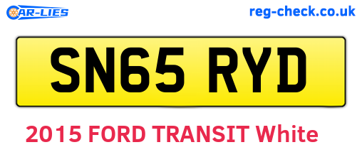 SN65RYD are the vehicle registration plates.