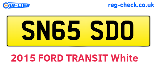 SN65SDO are the vehicle registration plates.