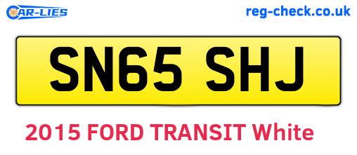 SN65SHJ are the vehicle registration plates.