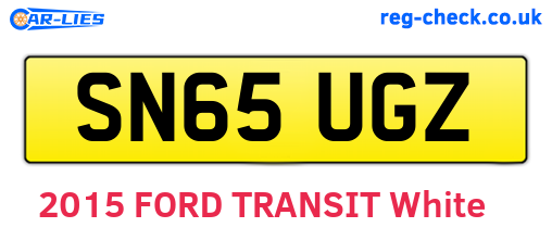 SN65UGZ are the vehicle registration plates.