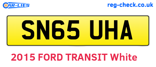 SN65UHA are the vehicle registration plates.