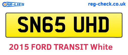 SN65UHD are the vehicle registration plates.