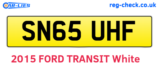 SN65UHF are the vehicle registration plates.