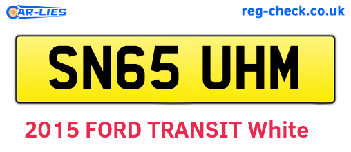 SN65UHM are the vehicle registration plates.