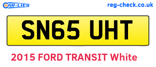SN65UHT are the vehicle registration plates.