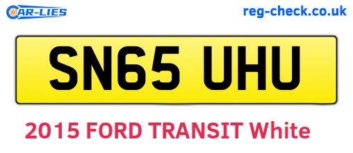 SN65UHU are the vehicle registration plates.