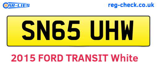 SN65UHW are the vehicle registration plates.