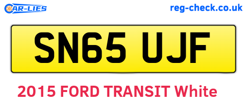 SN65UJF are the vehicle registration plates.