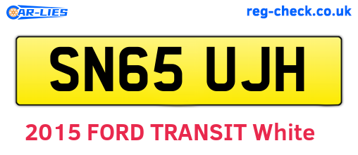 SN65UJH are the vehicle registration plates.
