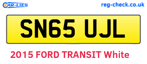 SN65UJL are the vehicle registration plates.