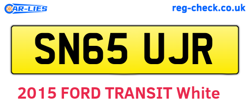 SN65UJR are the vehicle registration plates.