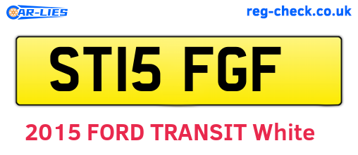 ST15FGF are the vehicle registration plates.