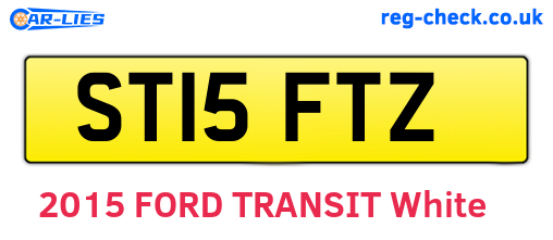 ST15FTZ are the vehicle registration plates.