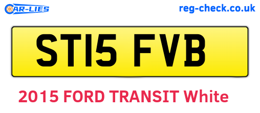 ST15FVB are the vehicle registration plates.