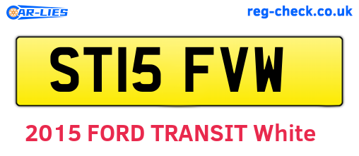 ST15FVW are the vehicle registration plates.